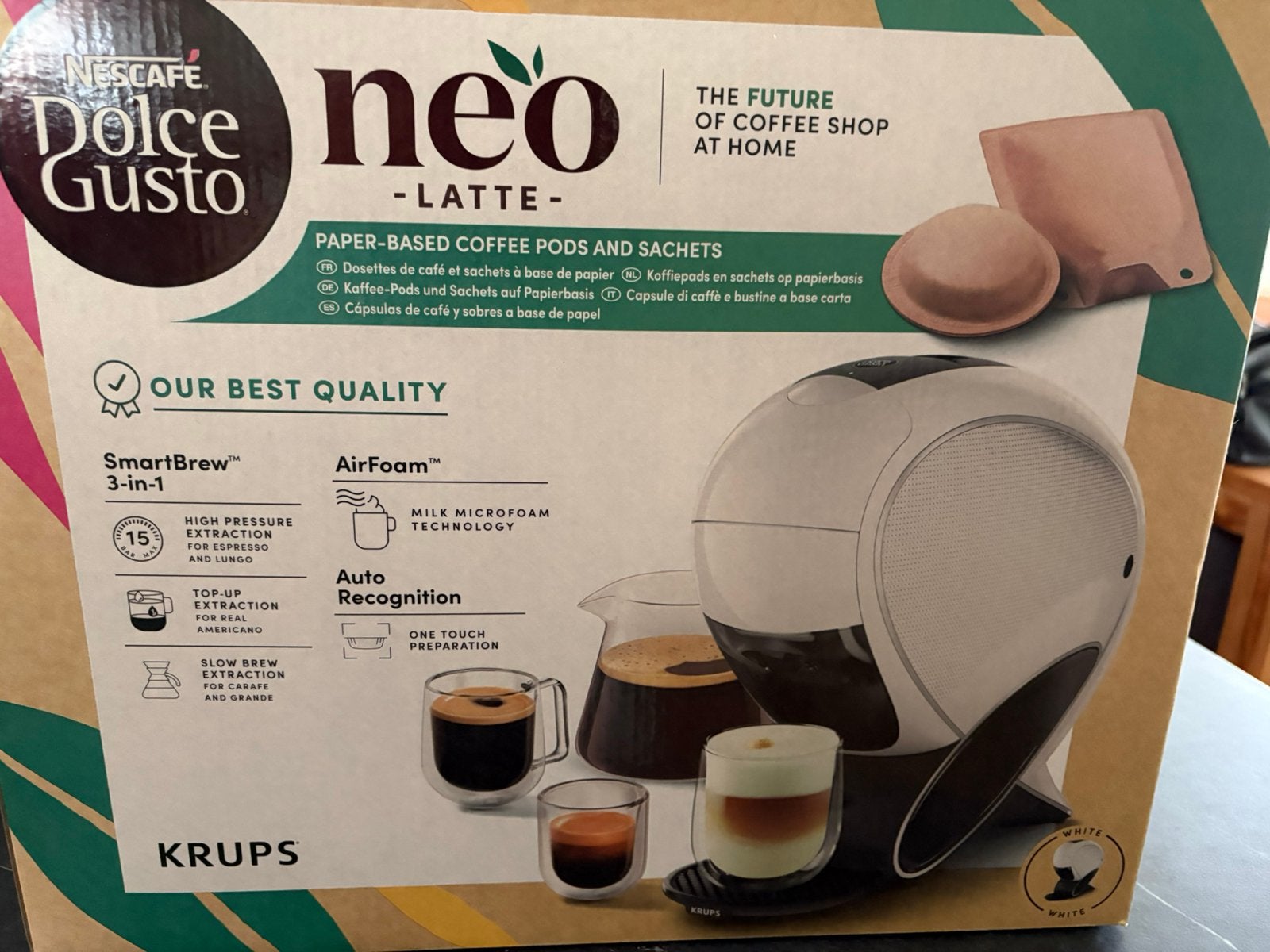 Krups Dolce Gusto Koffiebar, Ophalen