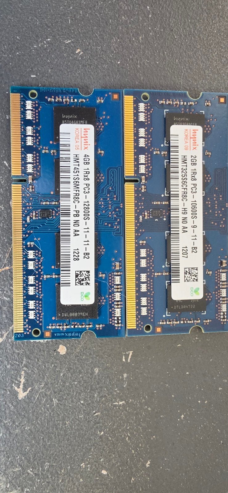 Hynix DDR3 RAM Modules (2GB + 4GB) voor Laptop/Mac, Gebruikt, Ophalen of Verzenden, Laptop, 4 GB