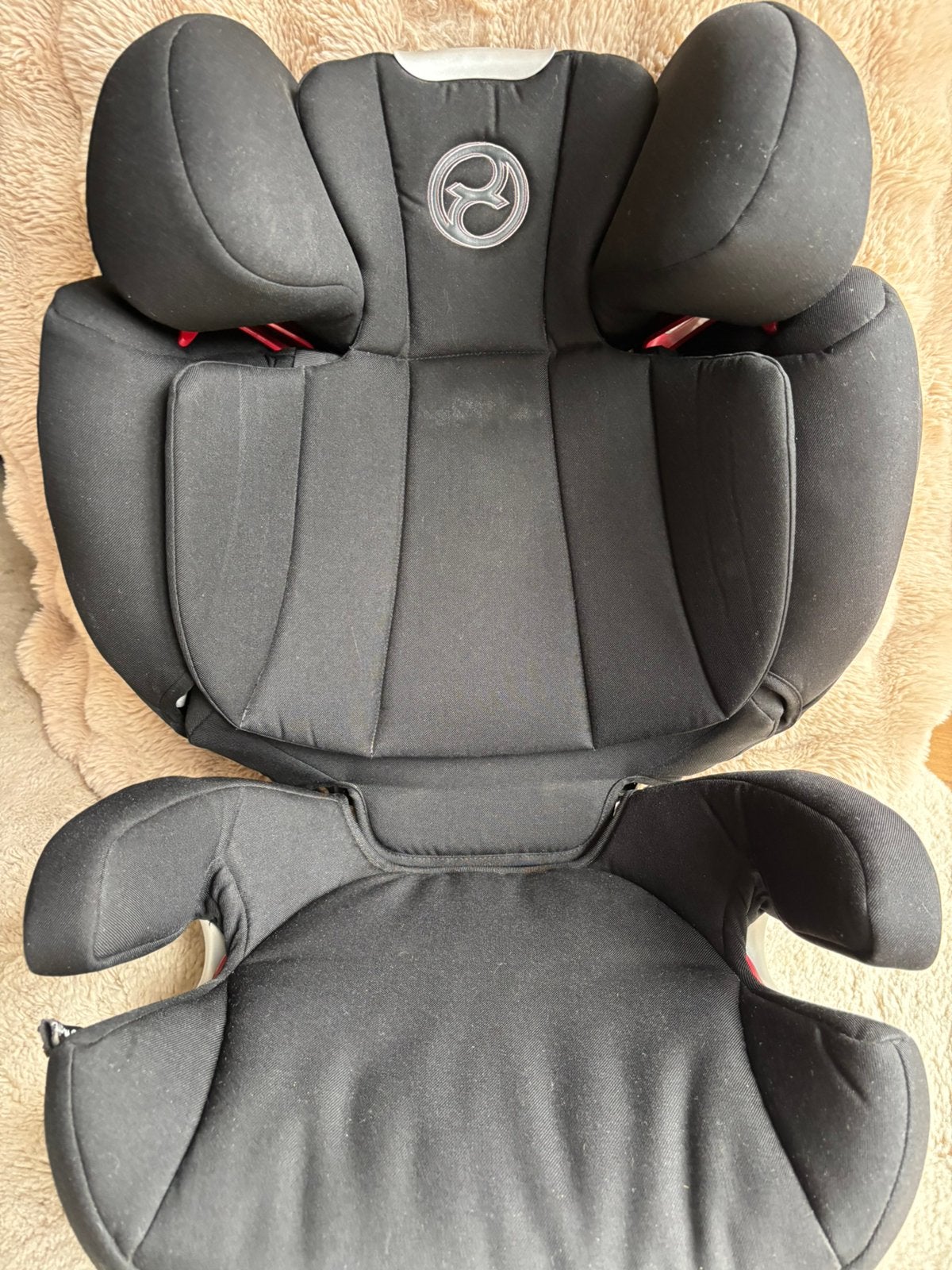 Cybex solution q2-fix zwart, Gebruikt, 15 t/m 36 kg, Zijbescherming, Isofix
