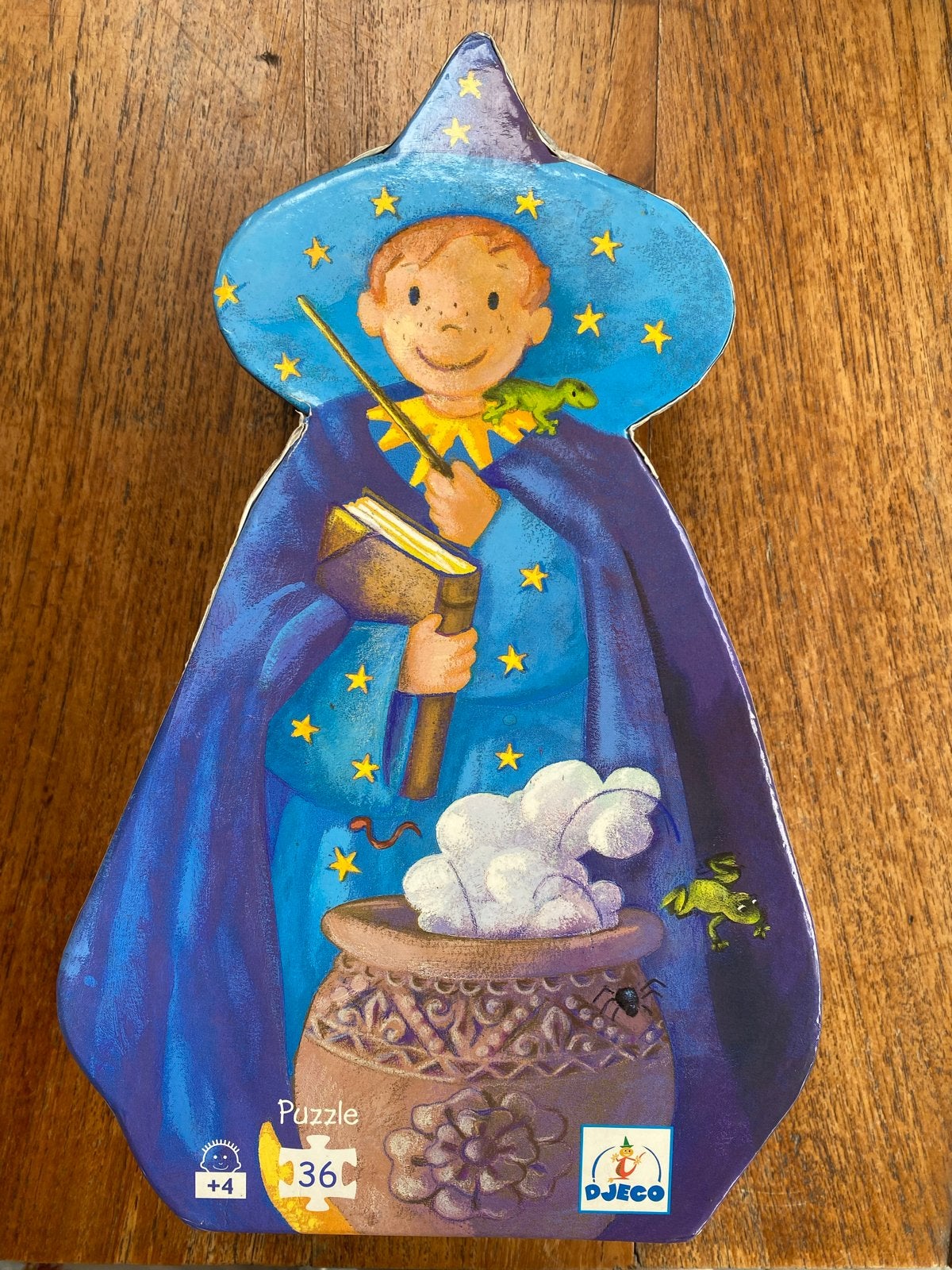 Djeco Puzzel: De Tovenaar met de Salamander (36 stukjes), Ophalen of Verzenden, 10 tot 50 stukjes, Nieuw, 4 tot 6 jaar