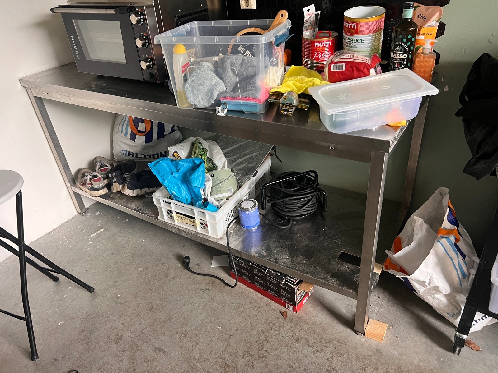 RVS Horeca Tafel - 180x70 cm Werkbank, Ophalen, Gebruikt, RVS Meubilair