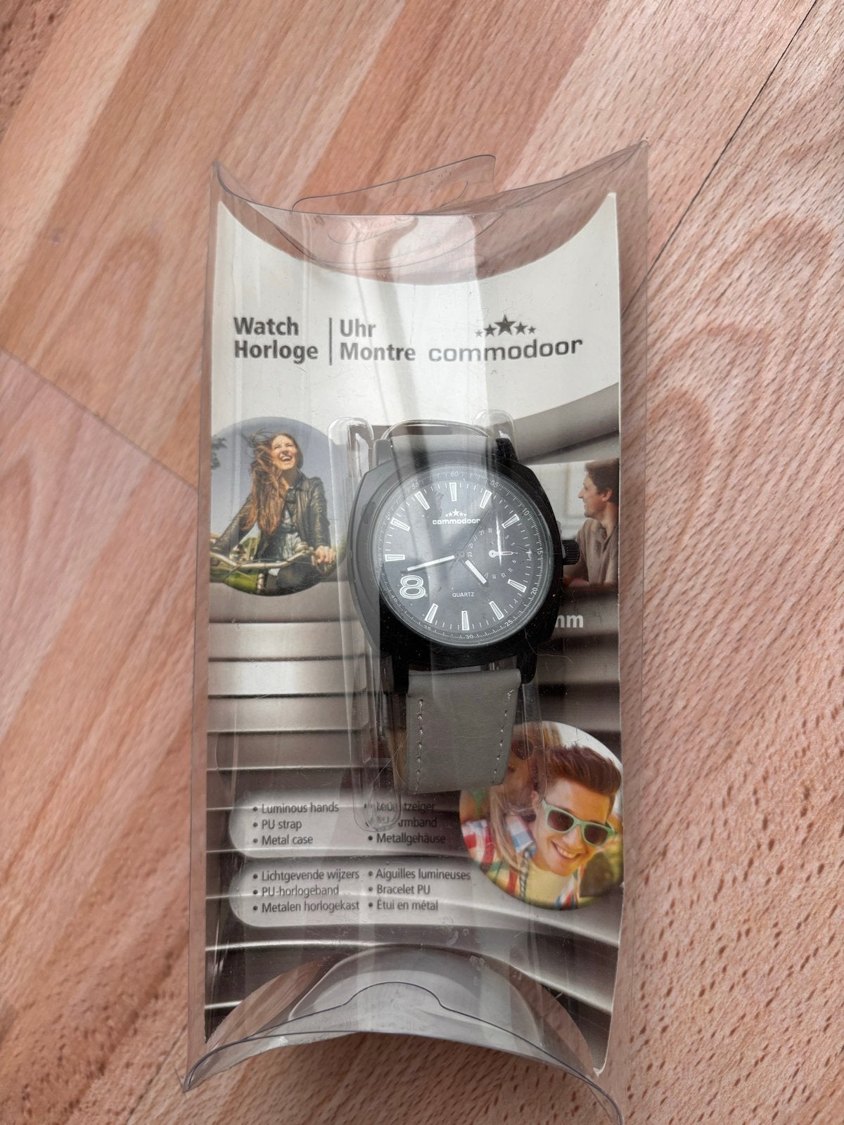 Nieuw Commodoor Horloge met Lichtgevende Wijzers, Overige merken, Overige materialen, Polshorloge, Nieuw