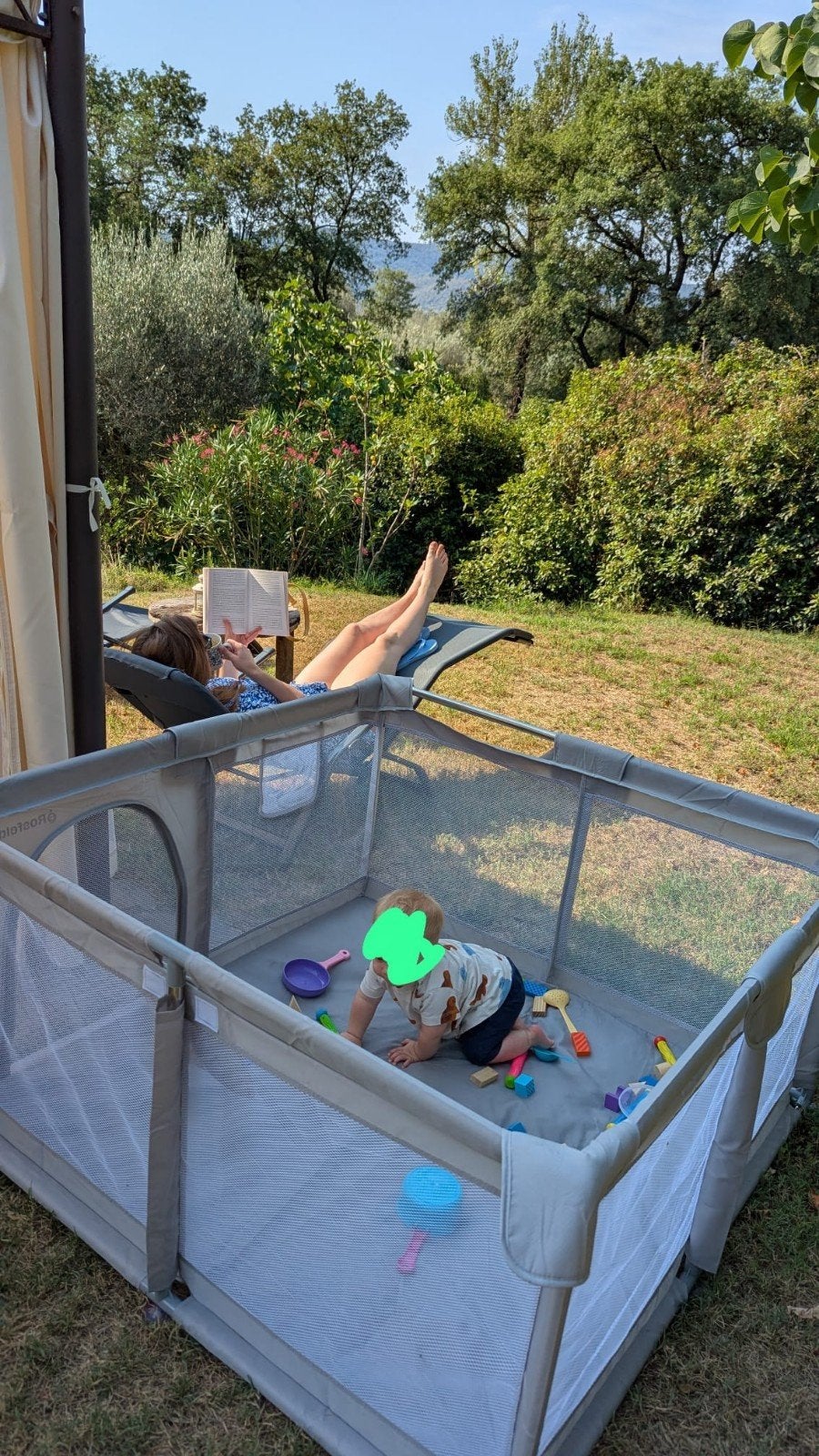 Rosfelde Grondbox Baby Speelbox Playpen Grijs, Ophalen, Gebruikt, Vierkant, Boxkleed
