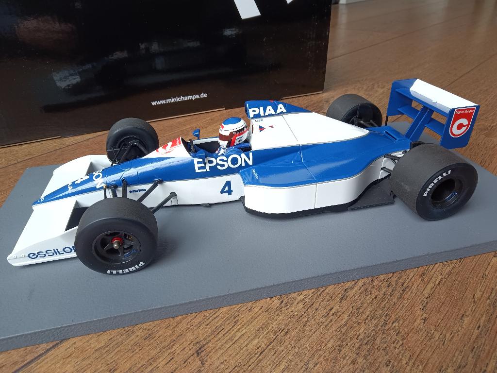 Minichamps Tyrrell 018 Jean Alesi 1990 GP USA F1 1/18, Ophalen of Verzenden, Zo goed als nieuw, Auto, MiniChamps