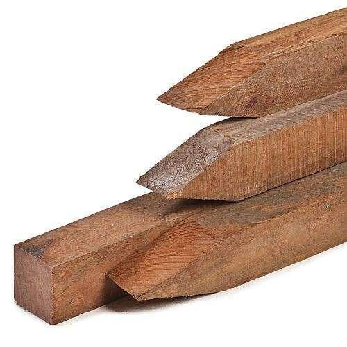 Azobe paal 60x60x3000mm fijn bezaagd., Tuin en Terras, Palen, Balken en Planken, Ophalen, Palen, Nieuw, Hardhout