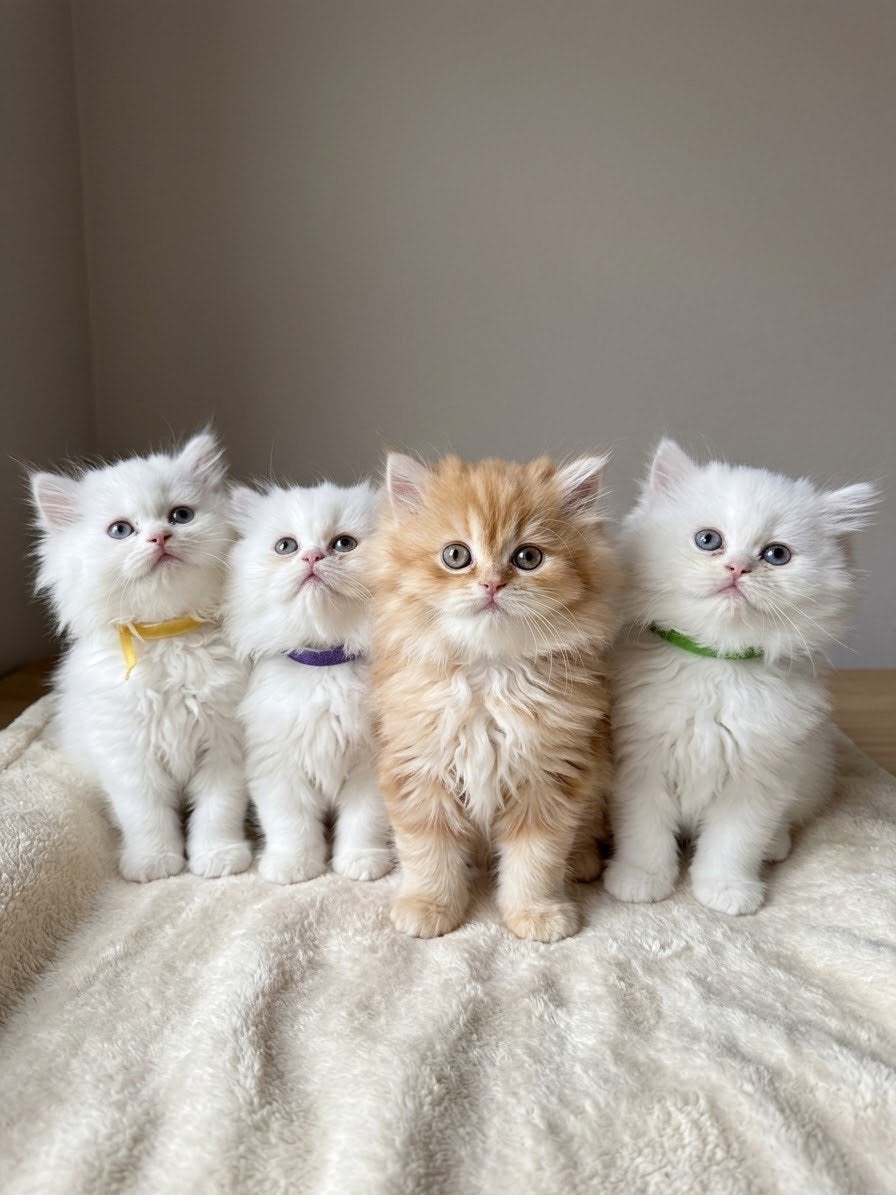 Perzische kittens van hoge kwaliteit – liefdevol opgegroeid, Meerdere dieren, Ontwormd, 0 tot 2 jaar