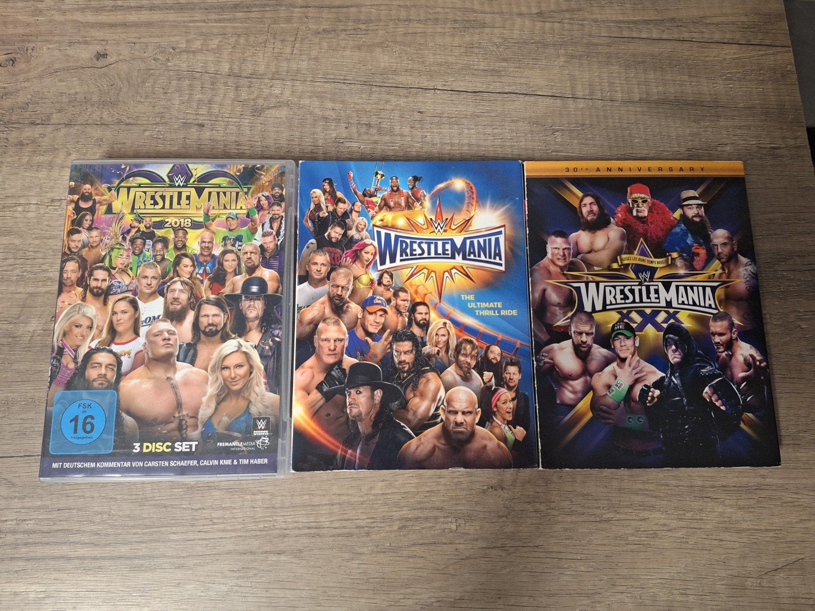 WWE WrestleMania DVD Collectie (3-disc set), Vanaf 16 jaar, Compilatie, Ophalen of Verzenden, Overige sporten