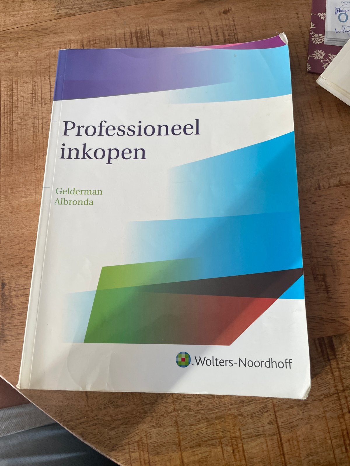 Professioneel inkopen - Gelderman Albronda (met aantekeninge, Ophalen, Gamma, Gelezen, HBO