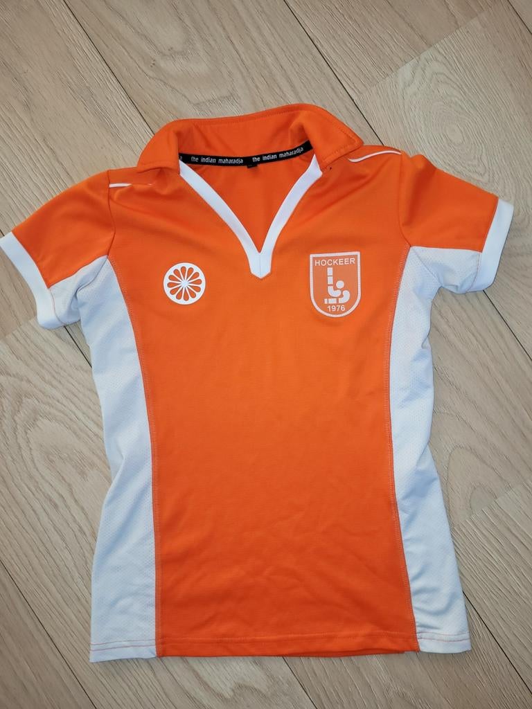Hockey thuis wedstrijd tenue shirt van HV Hockeer, Mt 140,, Maat XS of kleiner, Ophalen of Verzenden, Gebruikt, Shirt
