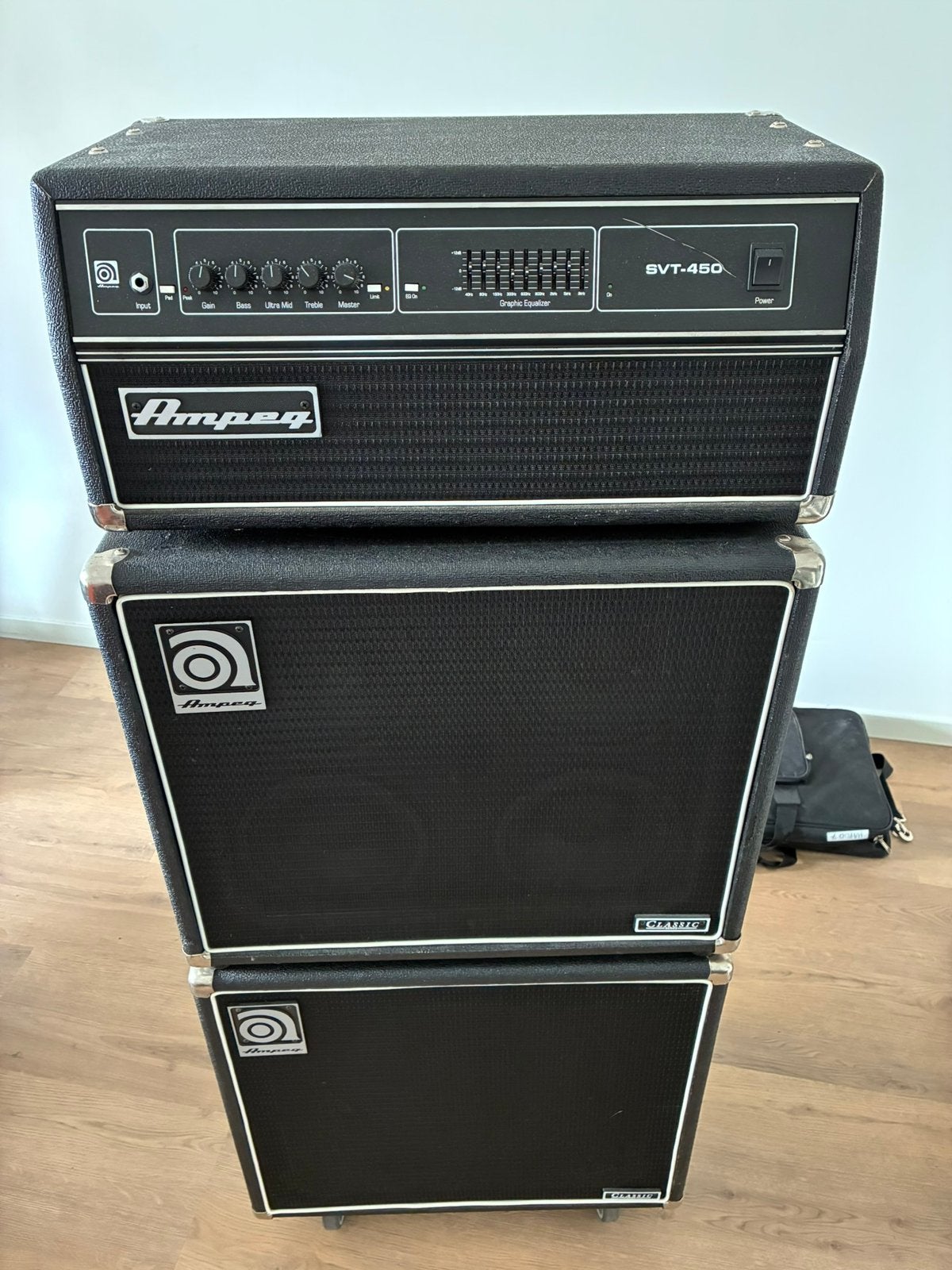 Ampeg SVT-450 head + speakerkast set, Muziek en Instrumenten, Ophalen, Zo goed als nieuw, 100 watt of meer