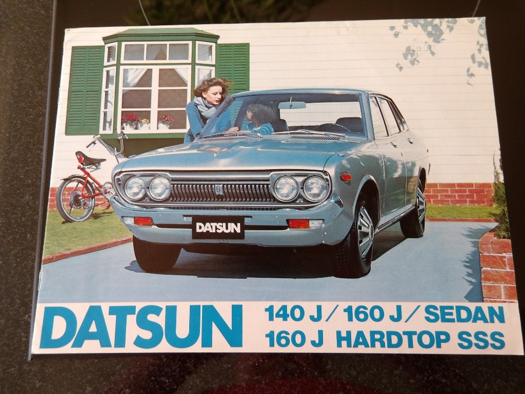 Datsun 140 J / 160 J / Sedan / Hardtop SSS Brochure, Ophalen of Verzenden, Zo goed als nieuw, Algemeen