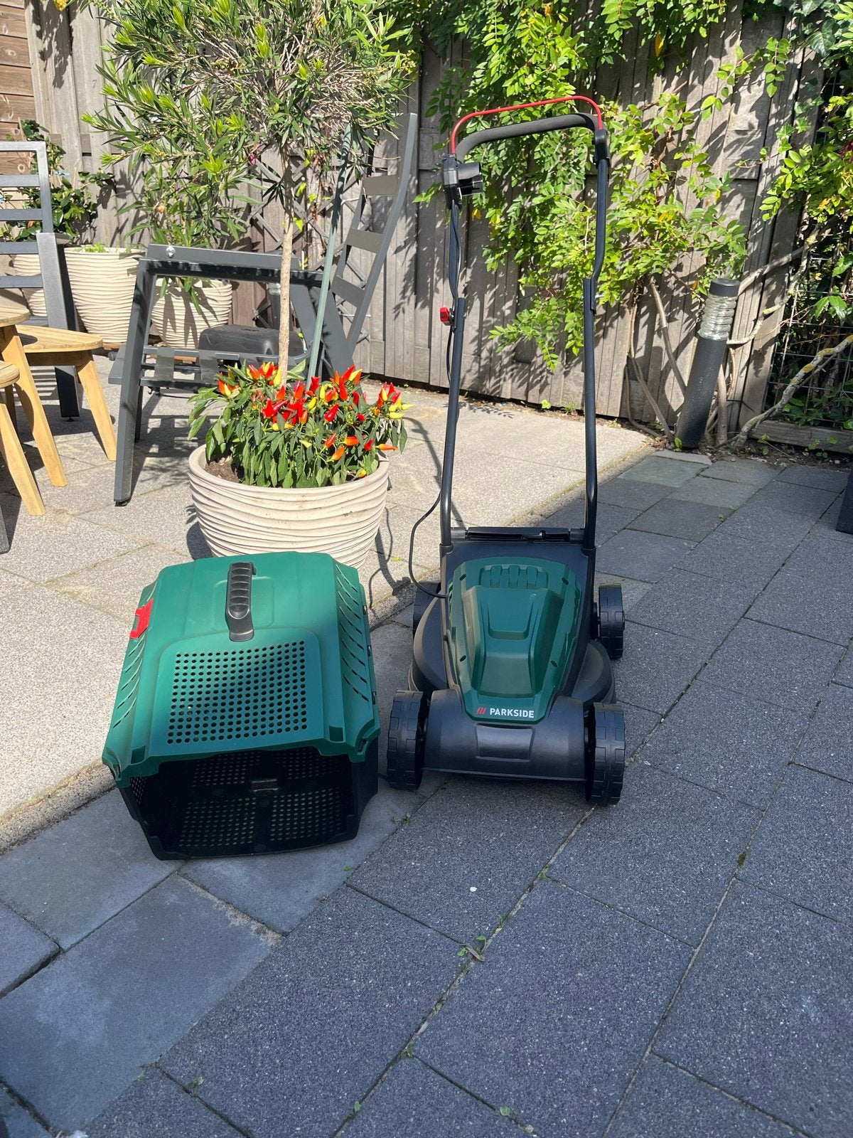 Parkside grasmaaier & Hofftech/Green Series grastrimmers, Tuin en Terras, Ophalen of Verzenden, Gebruikt, Elektrische grasmaaier