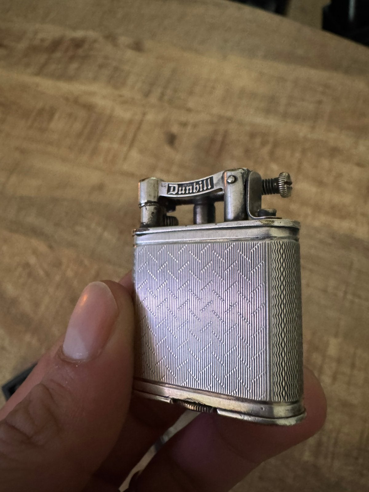 Dunhill ‘liftarm’ werkend, vintage & zeldzaam, Gebruikt, Verzenden, Dunhill, Aansteker