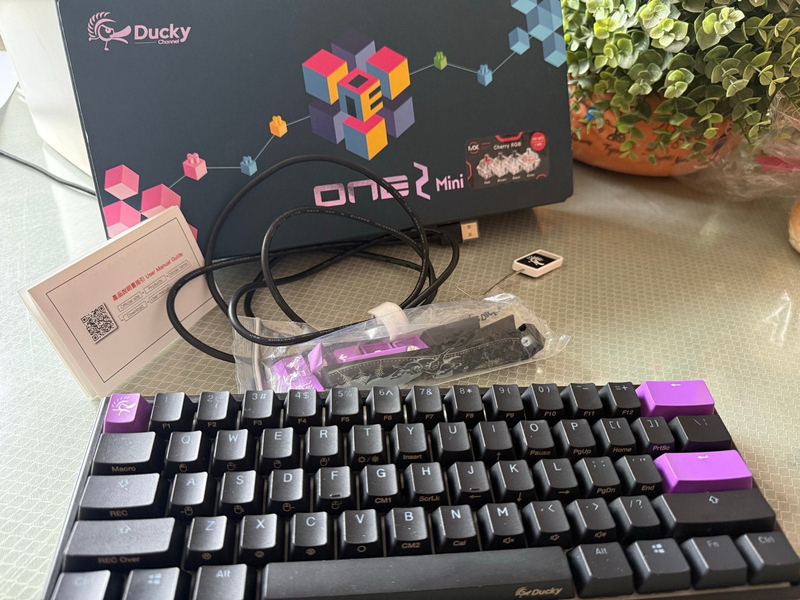 Ducky One 2 Mini RGB Gaming Toetsenbord Qwerty, Computers en Software, Toetsenborden, Gaming toetsenbord, Ophalen of Verzenden