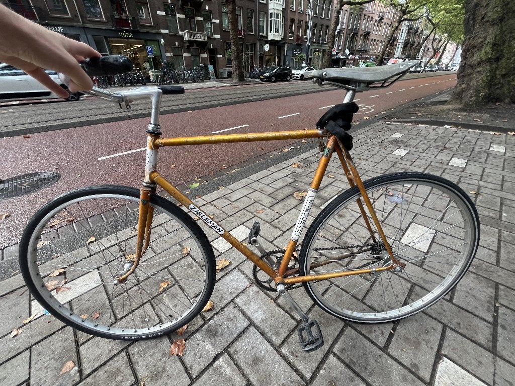 Zieleman Fixie/Single Speed Bike - Gold Frame, Fietsen en Brommers, Gebruikt, Staal, Heren, 53 tot 57 cm