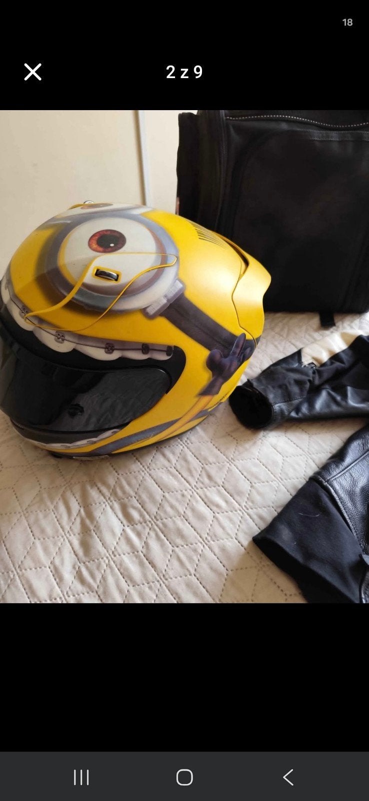 HJC RPHA 11 Minions Integraalhelm, Ophalen of Verzenden, Tweedehands, Integraalhelm, HJC