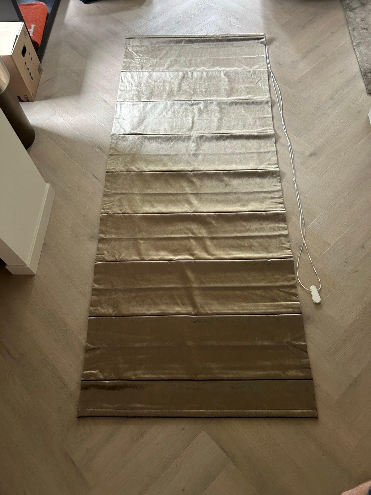 Luxe Vouwgordijn - 100x254 cm - Zo goed als nieuw, Ophalen of Verzenden, Zo goed als nieuw, Beige