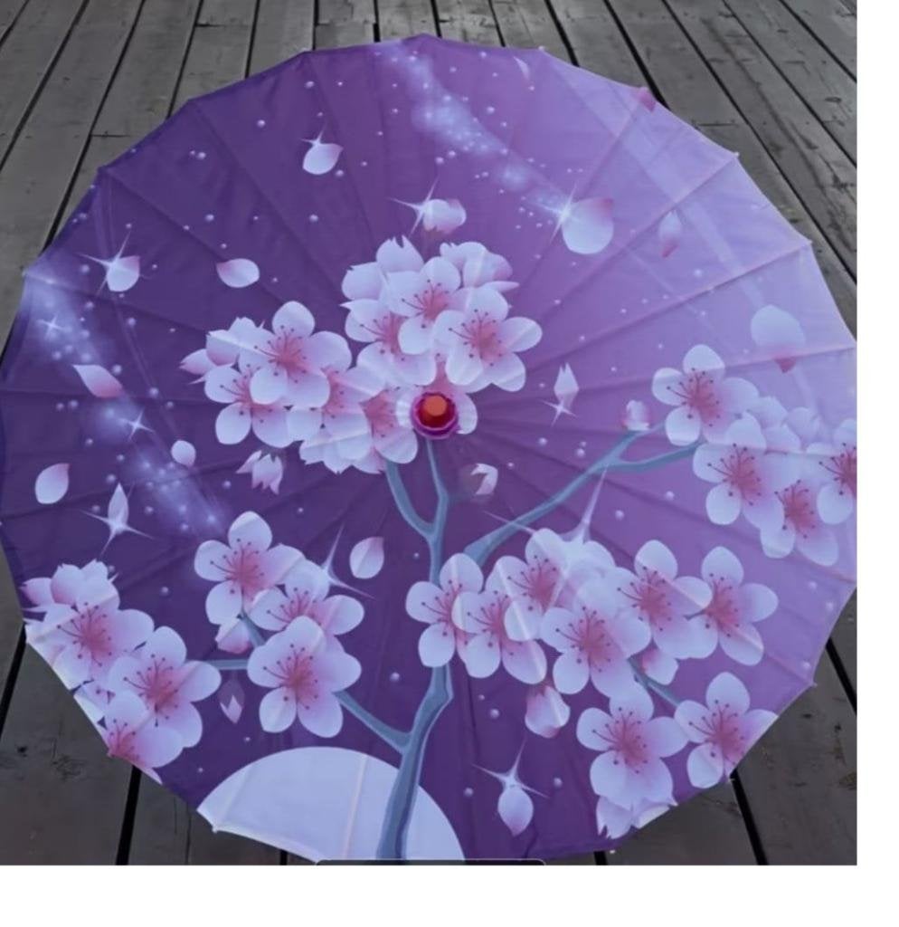 Aziatische Paraplu Japanse Paraplu, Ophalen of Verzenden, Nieuw, Paars
