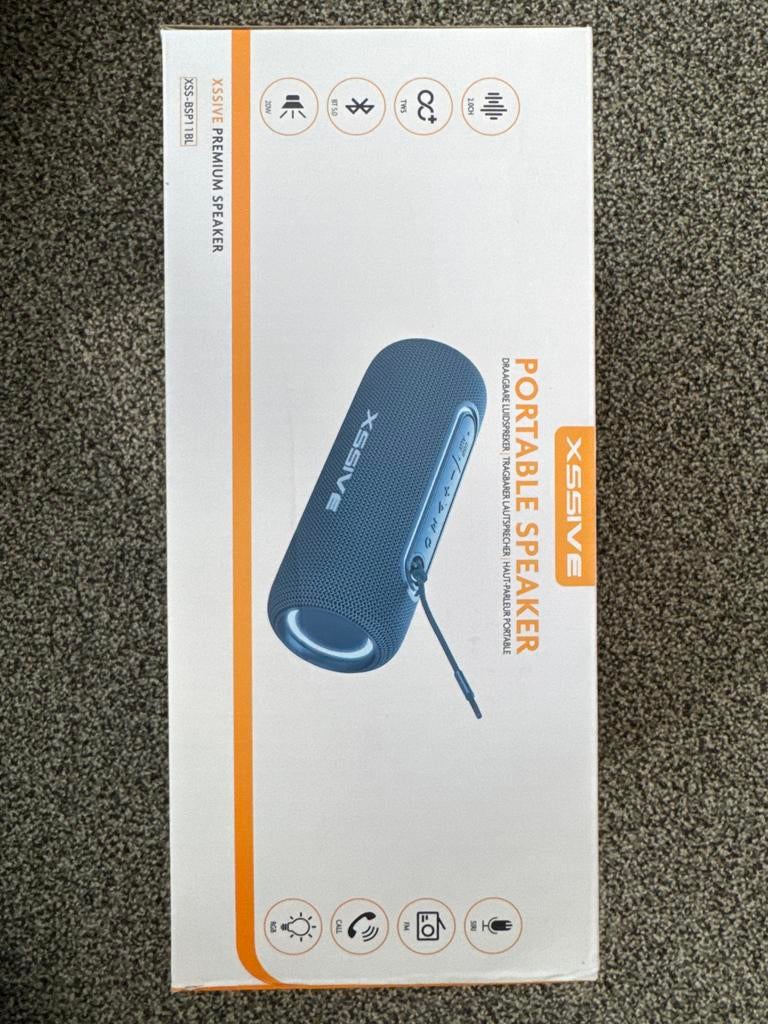 XSSIVE Draagbare Bluetooth Speaker - Nieuw in doos, Auto diversen, Autospeakers, Ophalen, Nieuw