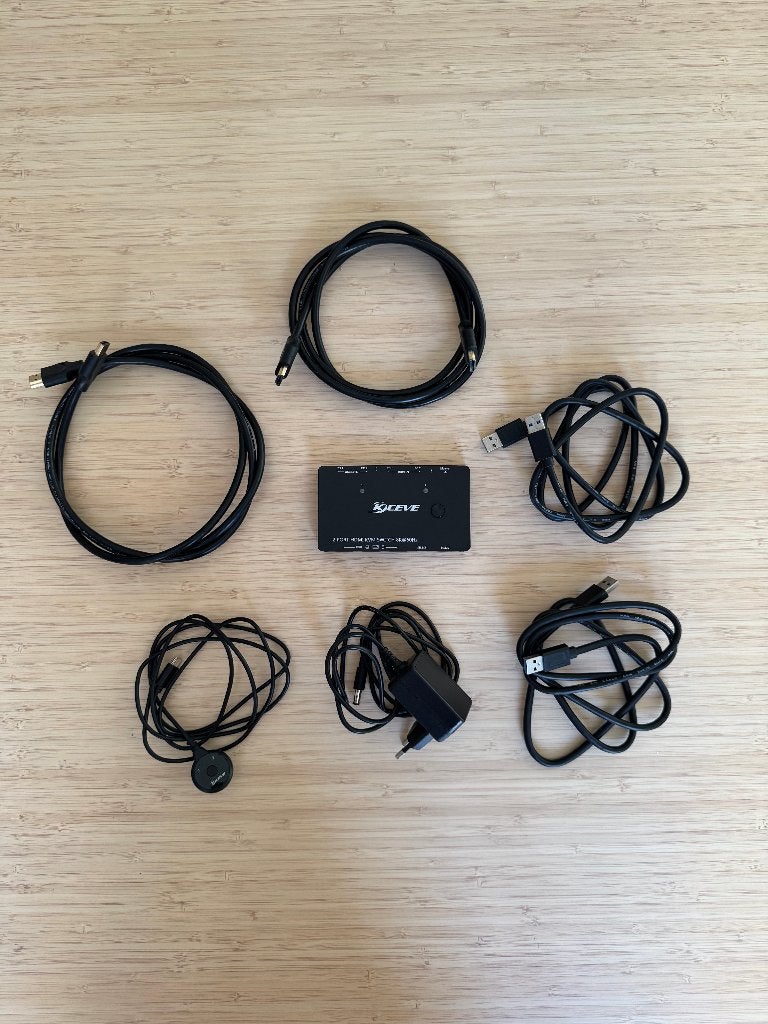 Kceve 2x HDMI 2.1 KVM Switch 8K@60Hz, Ophalen of Verzenden, Zo goed als nieuw