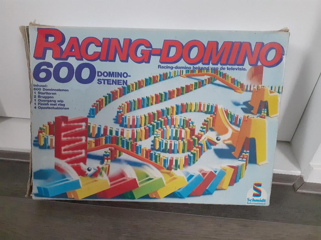 racing domino, Kinderen en Baby's, Speelgoed | Bouwstenen, Ophalen of Verzenden, Gebruikt
