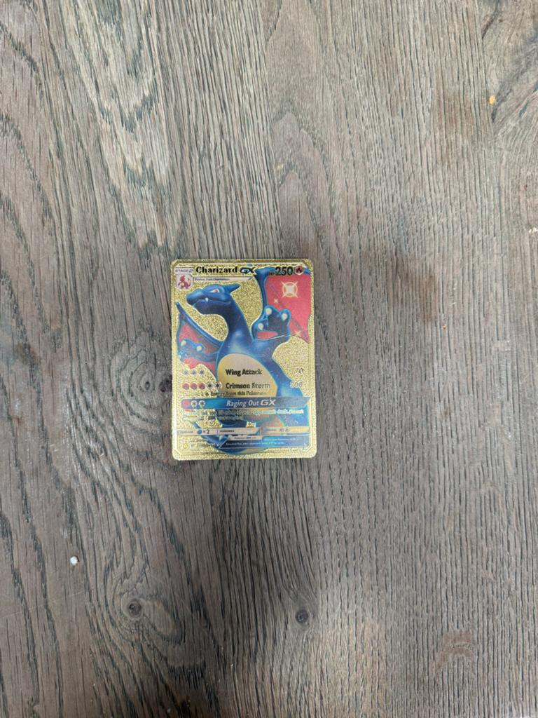 Gouden Charizard GX Pokémon Kaart SV49/SV94, Ophalen of Verzenden, Gebruikt, Losse kaart, Foil