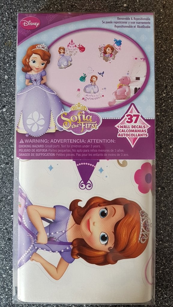 Decoratie muurstickers Sofia het prinsesje RoomMates NIEUW, Ophalen of Verzenden, Nieuw, Verwijderbaar, Wanddecoratie