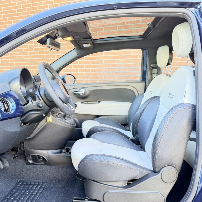 Fiat 500 1.0 Hybrid Dolcevita Panoramadak Half leder Carplay, 12 maanden, Gebruikt, Euro 6, Leder en Stof
