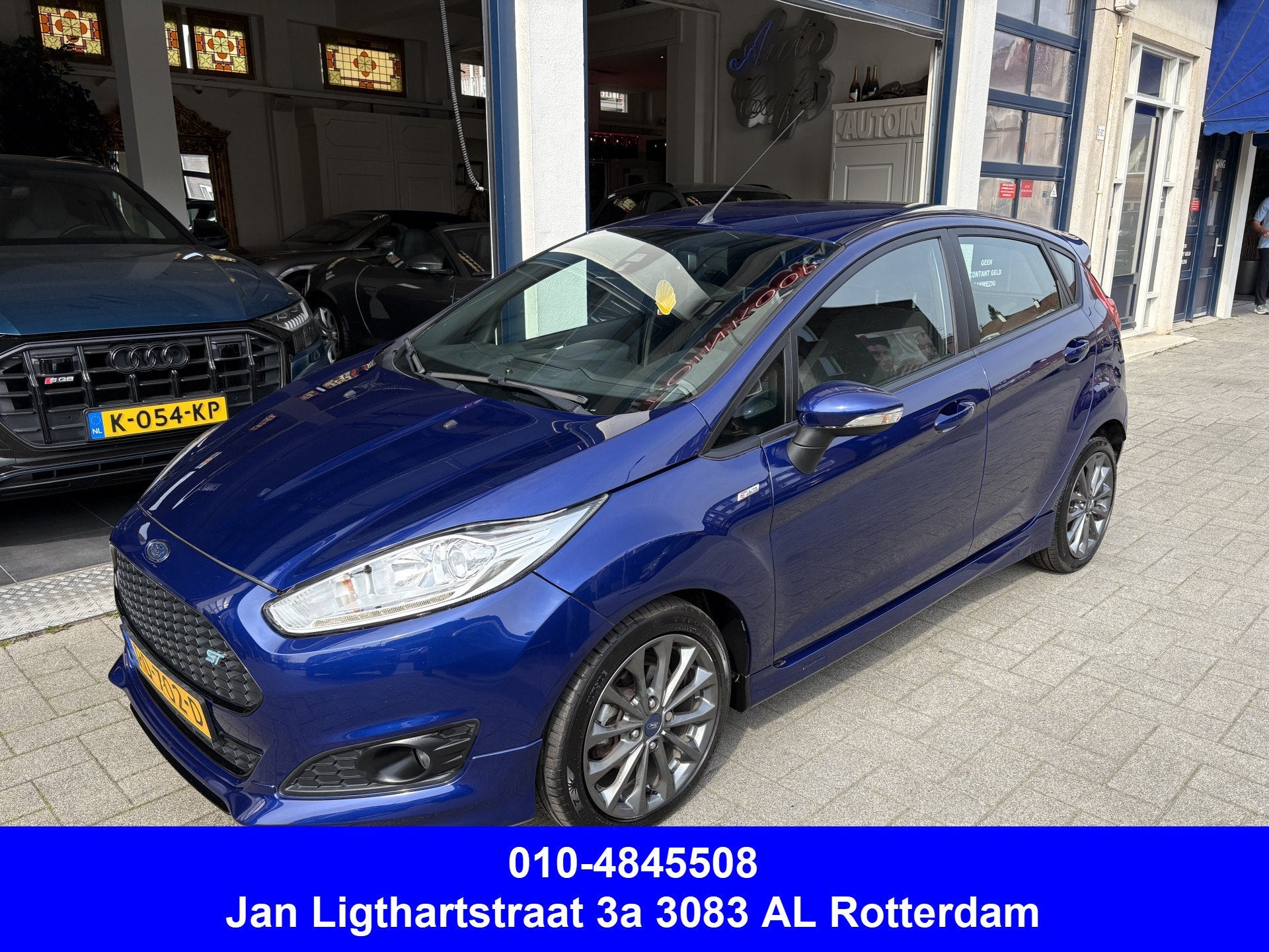 Ford Fiesta 1.0 EcoBoost ST Line CLIMA/NAVI/CRUISE/NW APK/NL, Auto's, Ford, Voorwielaandrijving, 101 pk, Euro 6, Blauw