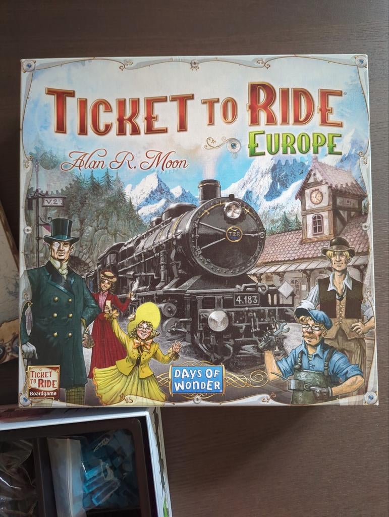 Ticket to Ride Europe Bordspel - Zo goed als nieuw, Drie of vier spelers, Ophalen of Verzenden, Zo goed als nieuw, Days of Wonder