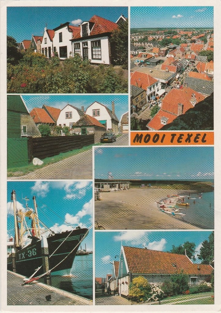 TEXEL Huizen Vissersboot Panorama Paviljoen, Verzenden, 1980 tot heden, Gelopen, Waddeneilanden