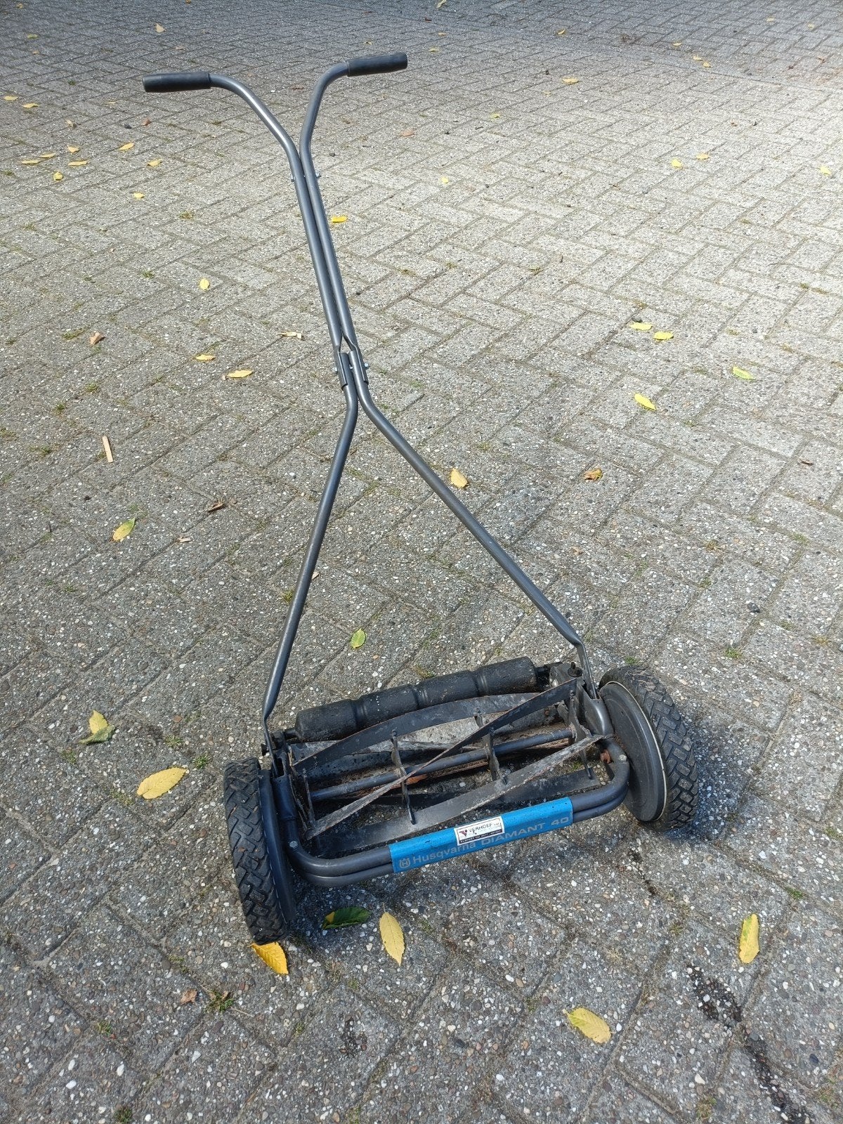 Husqvarna Diamant 40 handgrasmaaier, Tuin en Terras, Grasmaaiers, Ophalen, Gebruikt, Handgrasmaaier, 40 t/m 49 cm