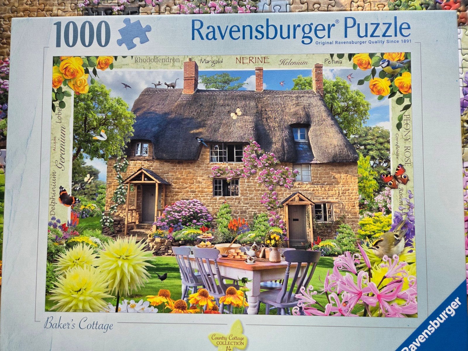 Ravensburger puzzel 1000 stukjes - Baker's Cottage, Ophalen of Verzenden, Meer dan 50 stukjes, Zo goed als nieuw