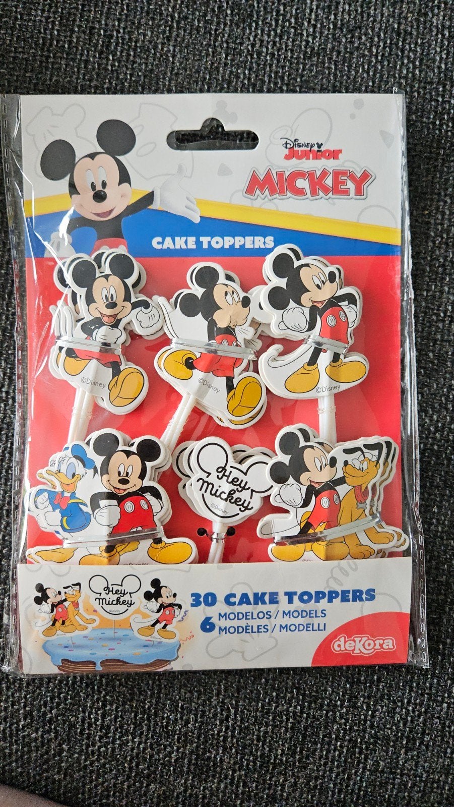30 cake toppers mickey, Ophalen of Verzenden, Nieuw, Overige