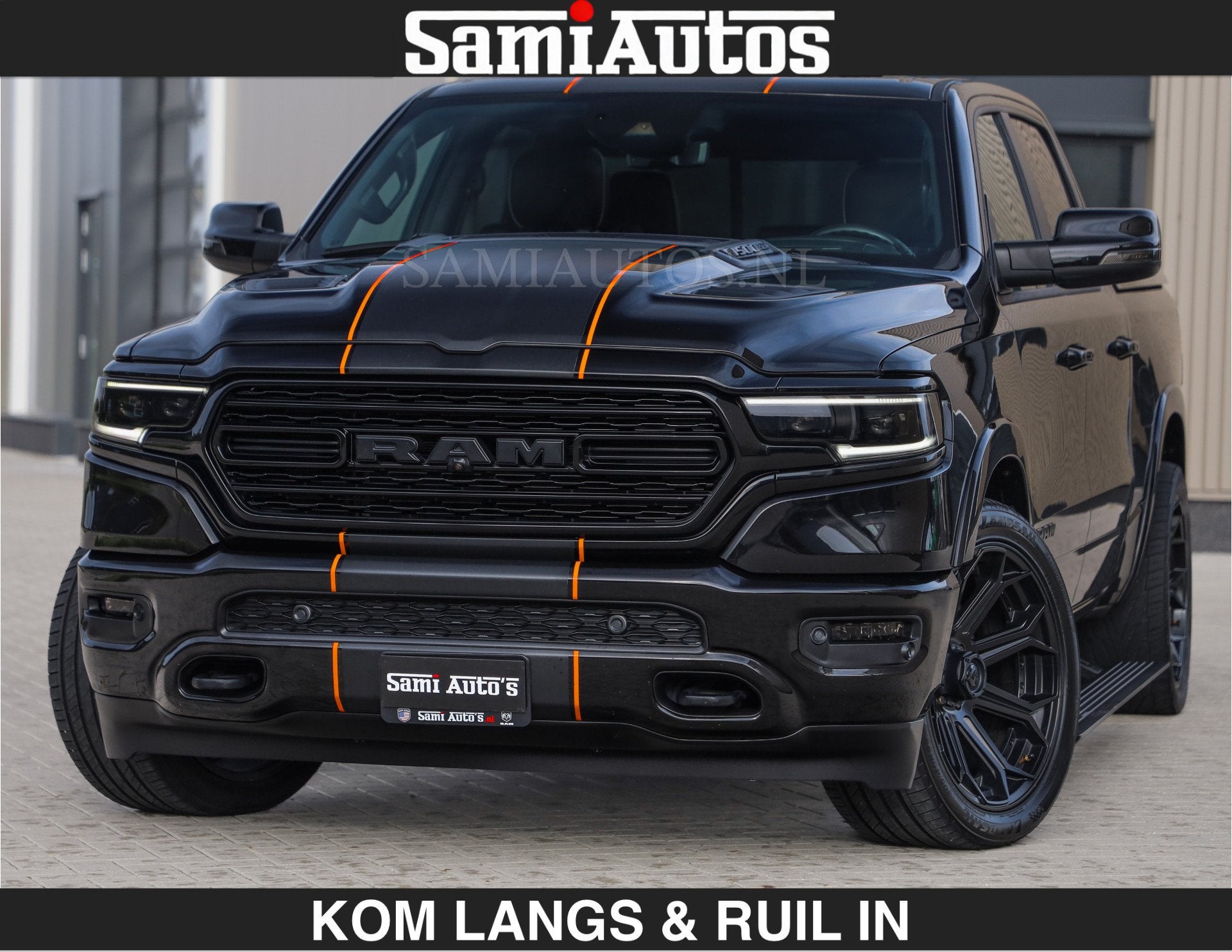Dodge Ram BEAST | LIMITED 5.7 V8 HEMI | HUD | STRIPING | BRE, Auto's, Automaat, Dealer onderhouden, Gebruikt, 5654 cc