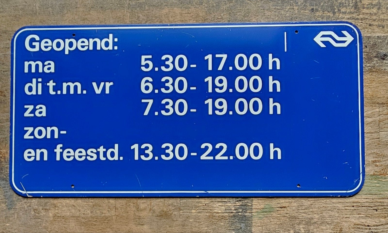 NS emaille borden - Set van 5, Ophalen of Verzenden