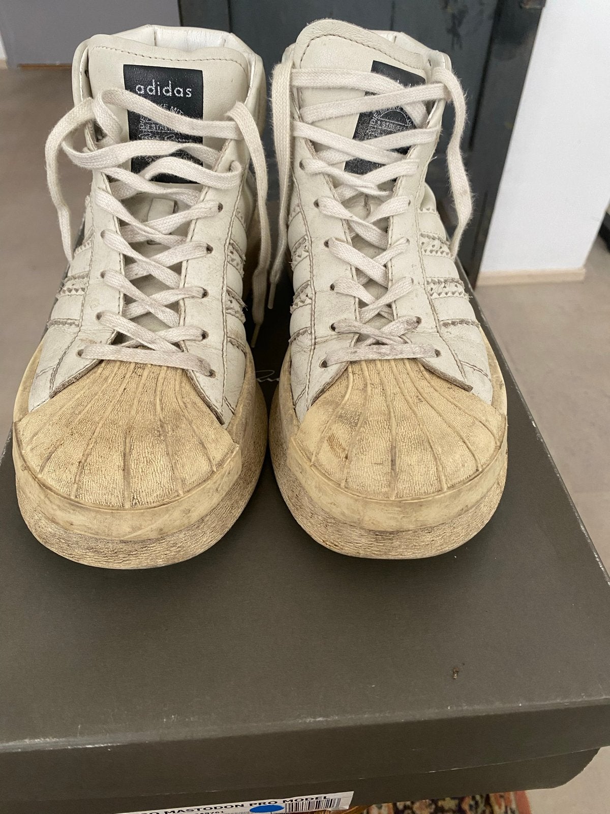 Adidas Mastodon Pro Model Rick Owens - Maat 39.5, Kleding | Heren, Overige kleuren, Verzenden, Sneakers of Gympen, Gedragen