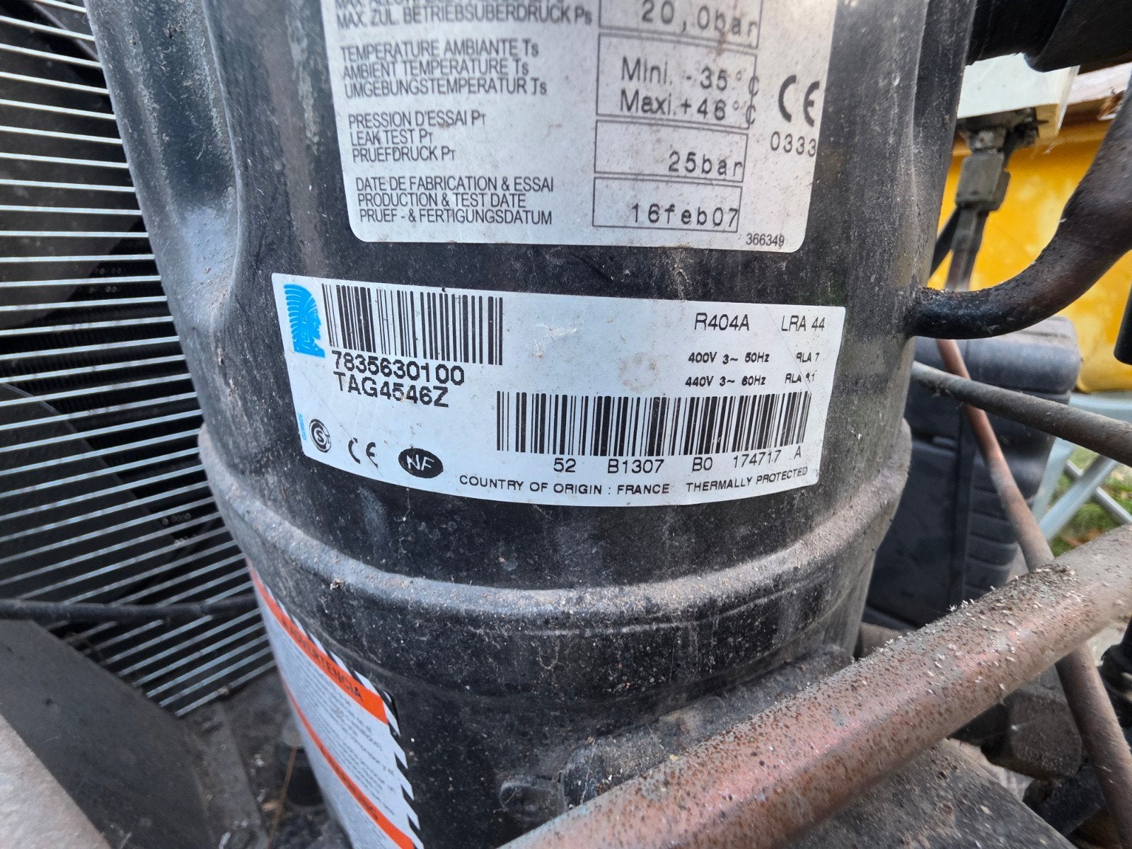 Professionele koelunit met Searle verdamper., Ophalen, Gebruikt, Minder dan 60 m³, 3 snelheden of meer