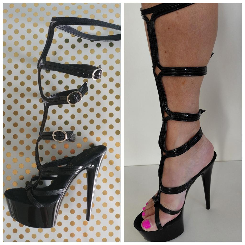 Hoge sexy hakken 36, Verzenden, Zwart, Schoenen met hoge hakken, Onbekend