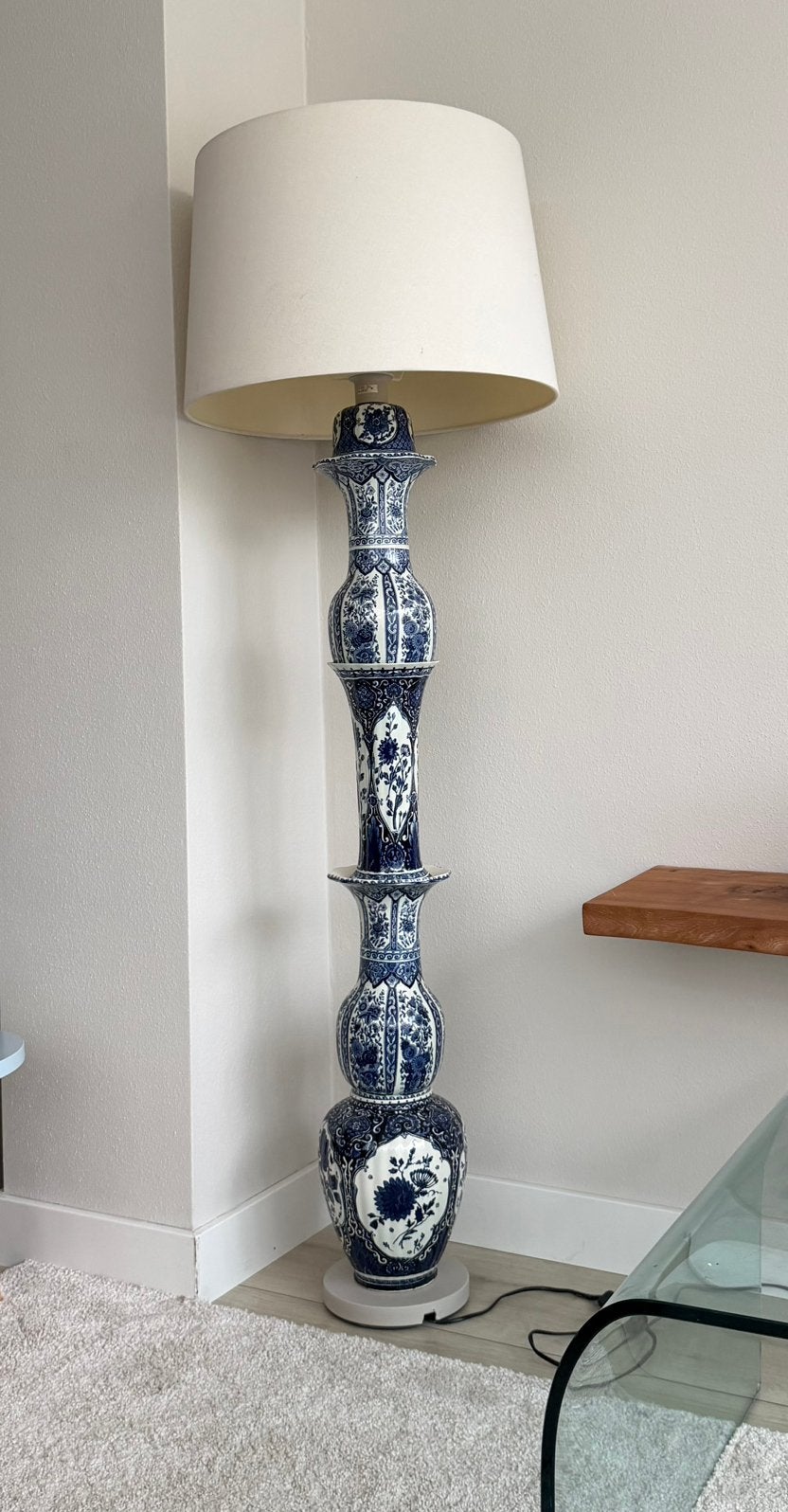 Vloerlamp delfts blue, Ophalen, Zo goed als nieuw