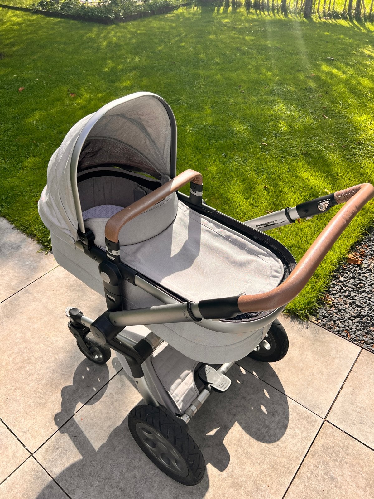Joolz Day Quadro Grigio Kinderwagen - Compleet en Gebruikt, Gebruikt, Met reiswieg, Ophalen, Kinderwagen