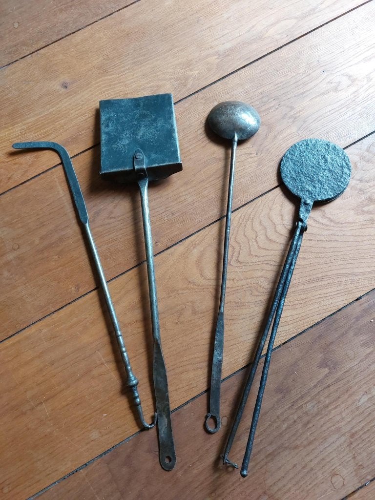 openhaard- of haardgerei- en kookaccessoires van smeedijzer, Antiek en Kunst, Ophalen