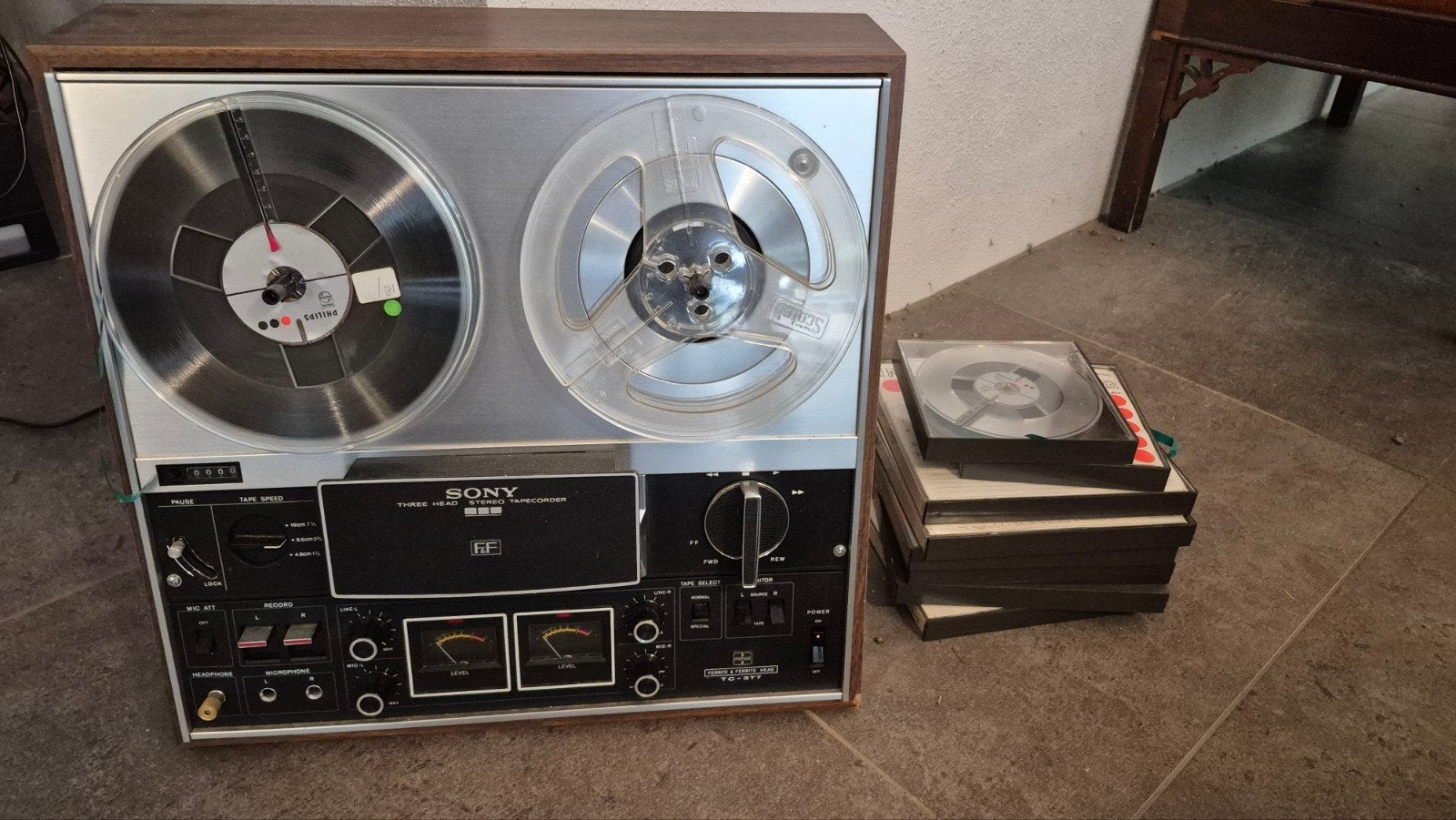 Sony TC-377 Bandrecorder - Vintage Audio, Ophalen, Bandrecorder, Met banden