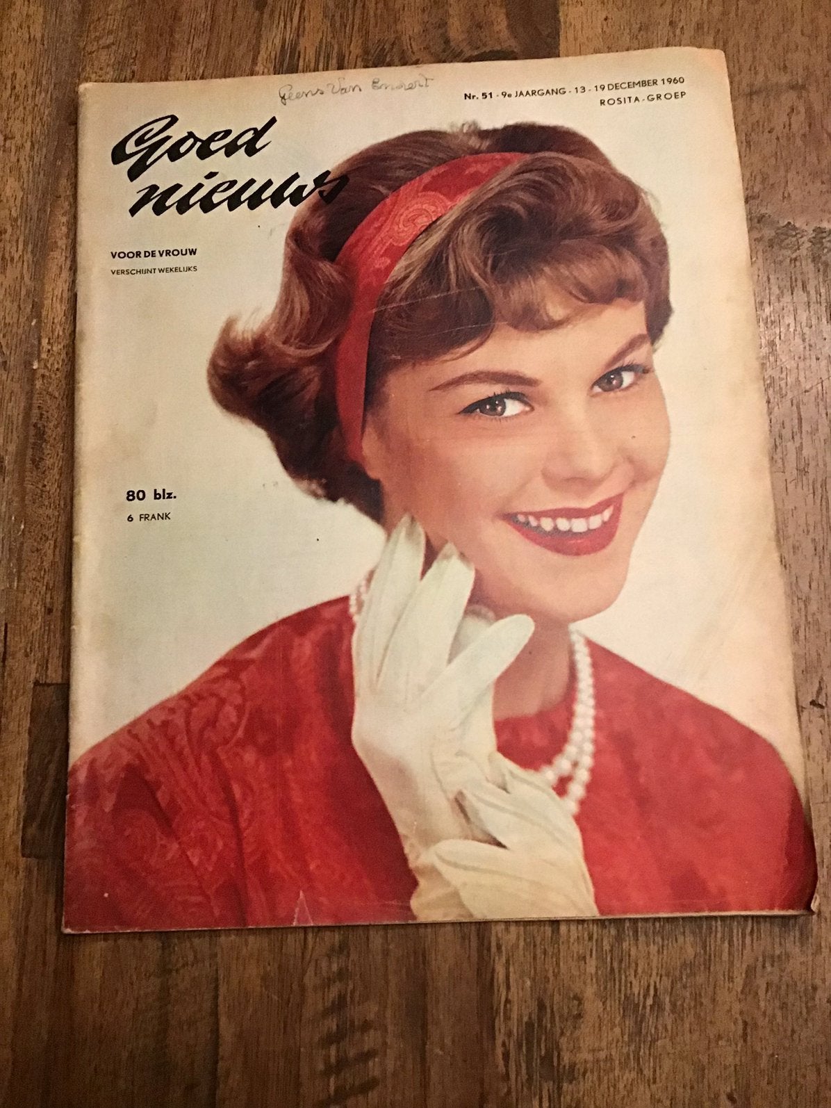 Vintage weekblad Goed Nieuws voor de vrouw 1960, Verzamelen, Ophalen of Verzenden, Tijdschrift