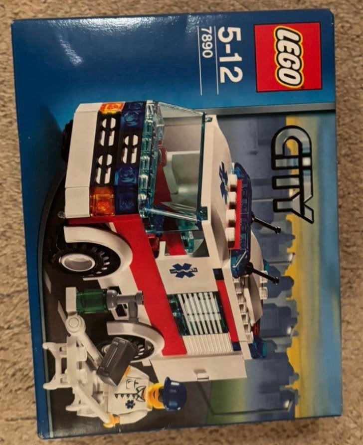 LEGO City 7890 Ambulance – compleet – doos + handleiding, Ophalen, Lego, Inclusief accessoires, Complete set