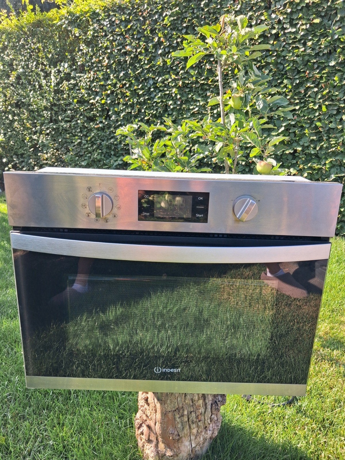 Indesit Combimagnetron - Zo goed als nieuw, met aankoopbon, Witgoed en Apparatuur, Magnetrons, Zo goed als nieuw, Inbouw, Combimagnetron