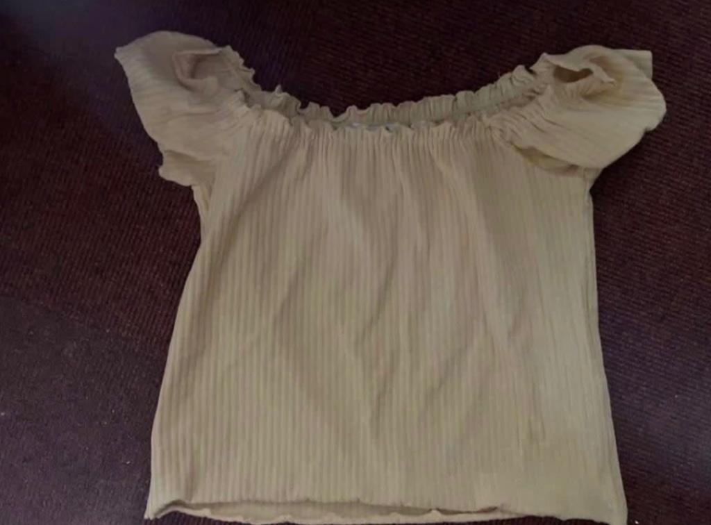 Only top shirt geel in maat m, Only, Geel, Zo goed als nieuw, Korte mouw
