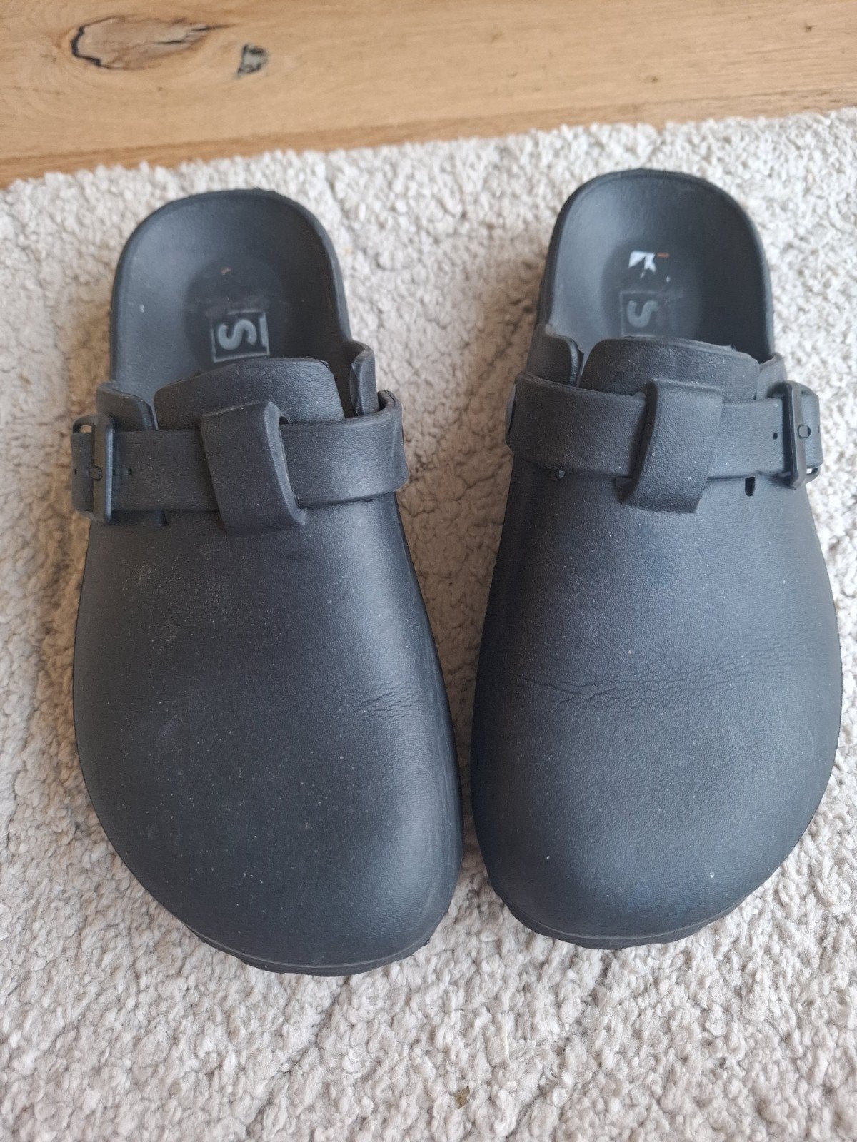 Zwarte klompen sandalen maat 38, Ophalen of Verzenden