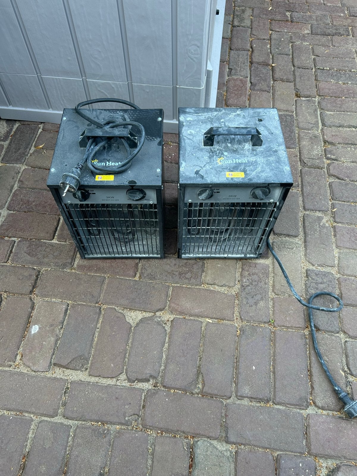 Sun Heat Elektrische Heater HE-3 (2 stuks), Ophalen, Gebruikt, Minder dan 30 cm, Kachel