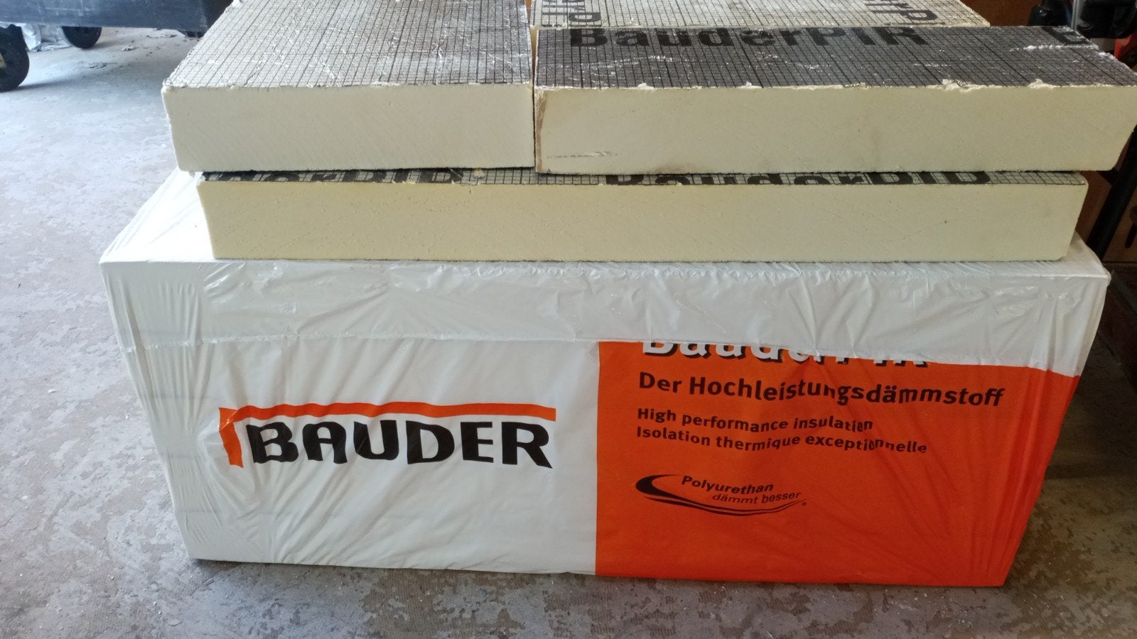 5 Bauder PIR isolatieplaten 10cm dik, 600x1200mm, Rd 4.5, Doe-het-zelf en Verbouw, Isolatie en Afdichting, Ophalen, Bauder, Info@bauder.nl